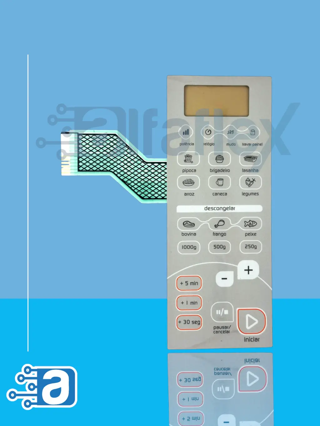 Teclado de Micro-ondas Compatível com Brastemp BMC 20AF