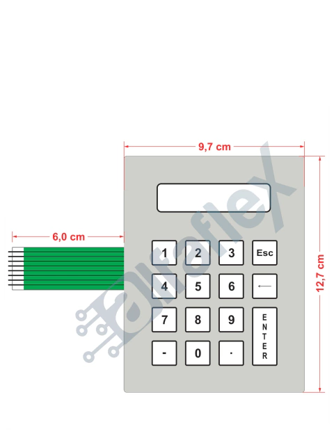 Teclado de Membrana Compatível ao modelo CMJ