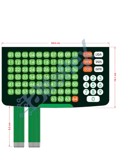 Teclado para balança Compatível à Filizola Platina Unificada