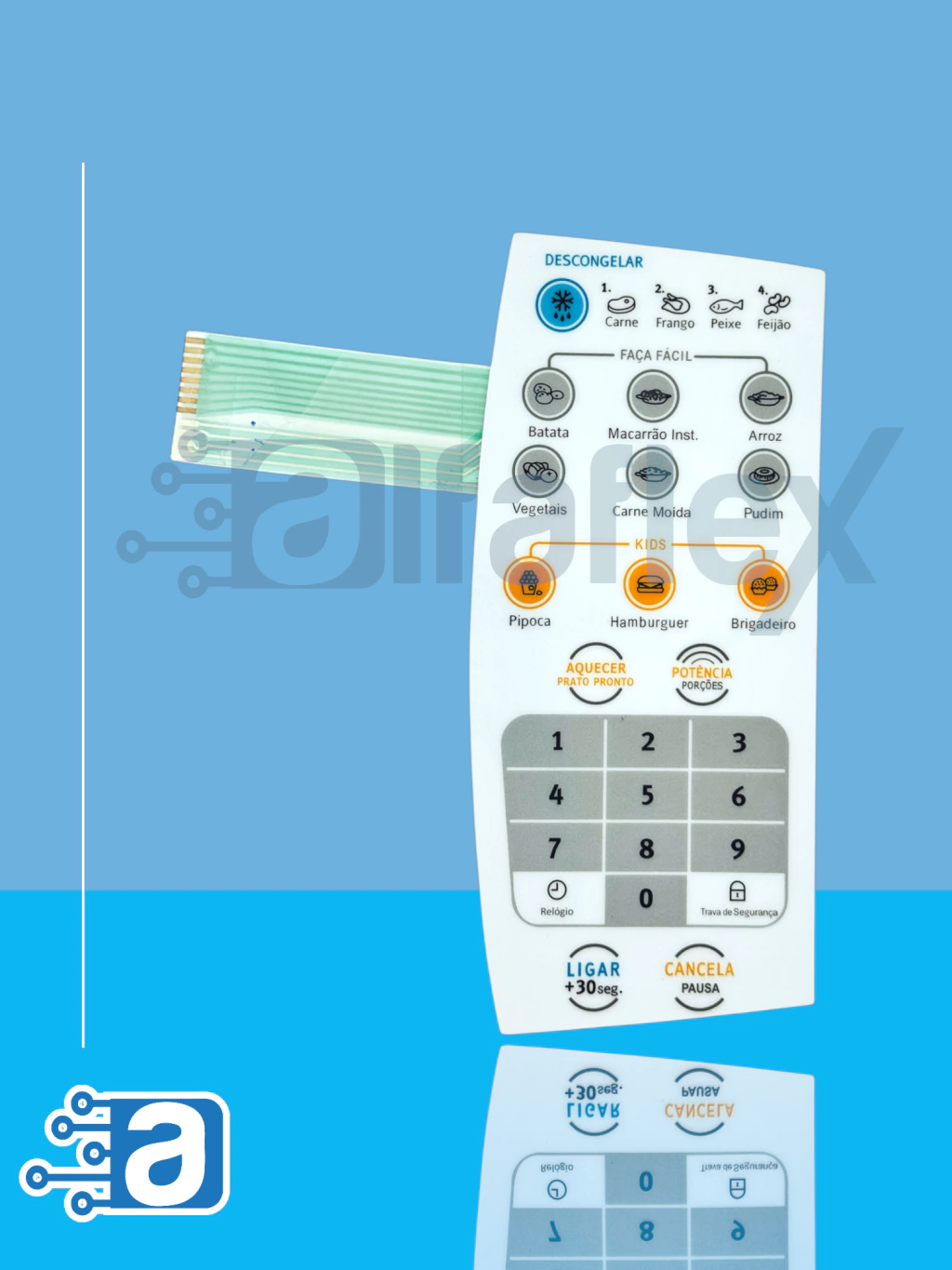 Teclado de Micro-ondas Compatível com MEF 28