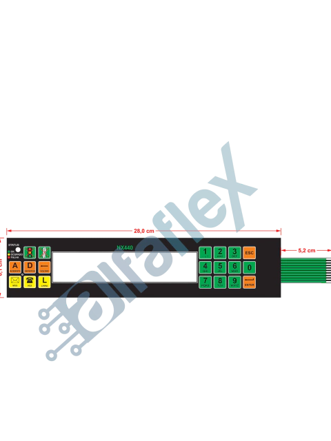 Teclado de Membrana Compatível ao modelo NX 40
