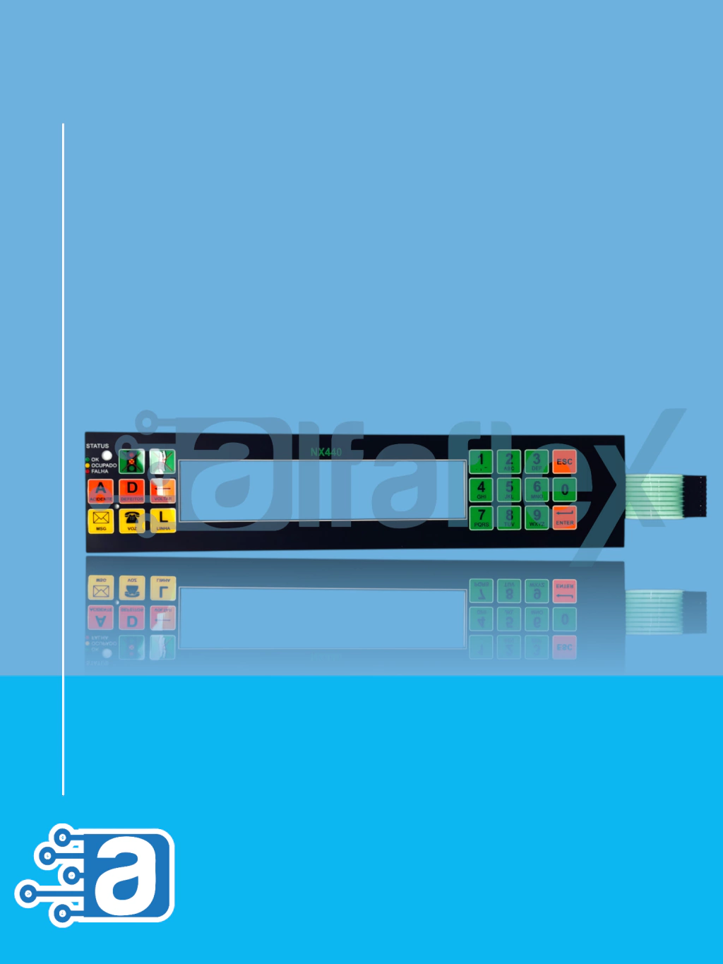 Teclado de Membrana Compatível ao modelo NX 40
