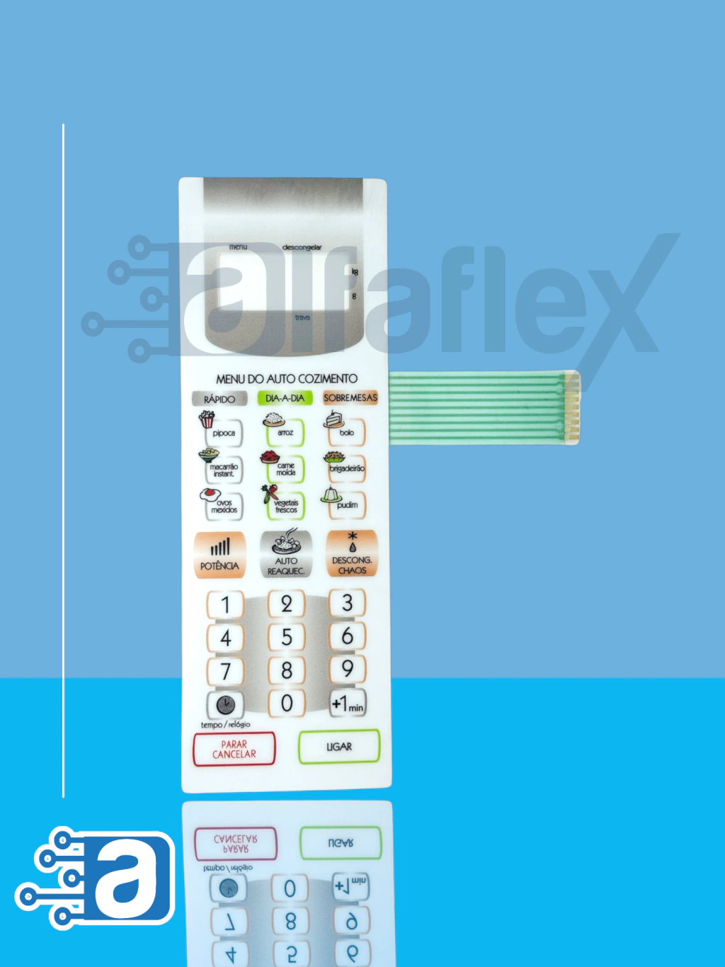 Teclado de Micro-ondas Compatível com Panasonic NN ST 357